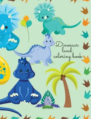 Kolorowanka z krainy dinozaurów - Dinosaur land coloring book