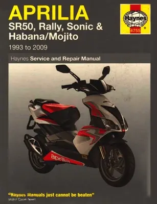 Skutery Aprilia SR50, Rally, Sonic i Habana/Mojito (93 - 09) - Aprilia SR50, Rally, Sonic & Habana/Mojito Scooters (93 - 09)