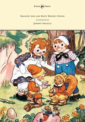 Raggedy Ann and Betsy Bonnet String - ilustracja autorstwa Johnny'ego Gruelle'a - Raggedy Ann and Betsy Bonnet String - Illustrated by Johnny Gruelle