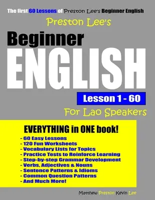 Lekcje angielskiego dla początkujących 1 - 60 dla osób mówiących po laotańsku - Preston Lee's Beginner English Lesson 1 - 60 For Lao Speakers