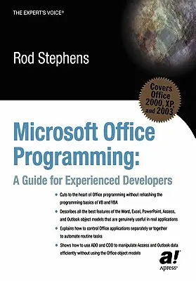 Programowanie pakietu Microsoft Office: Przewodnik dla doświadczonych programistów - Microsoft Office Programming: A Guide for Experienced Developers