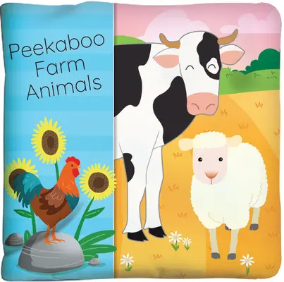 Peekaboo Farm Animals: Książeczka z marszczoną okładką! - Peekaboo Farm Animals: Cloth Book with a Crinkly Cover!