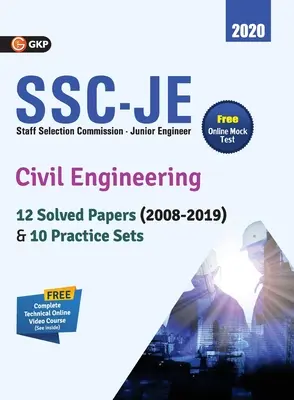 Ssc Je 2020: Inżynieria lądowa - 12 rozwiązanych dokumentów (2008-19) i 10 zestawów ćwiczeń - Ssc Je 2020: Civil Engineering - 12 Solved Paper (2008-19) & 10 Practice Sets