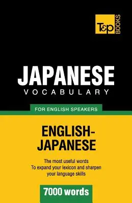 Japońskie słownictwo dla anglojęzycznych - 7000 słów - Japanese vocabulary for English speakers - 7000 words