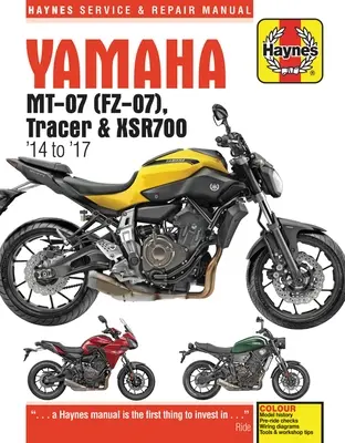 Instrukcja obsługi i naprawy motocykli Yamaha MT-07 (Fz-07), Tracer i XSR700 (2014-2017) - Yamaha MT-07 (Fz-07), Tracer & XSR700 Service and Repair Manual - (2014 - 2017)