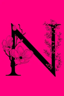 N: Notatnik z inicjałami monogramu: Spersonalizowany notatnik z monogramem na prezent - N: Monogram Initial Notebook: Customized Monogrammed Lined Gift Journal