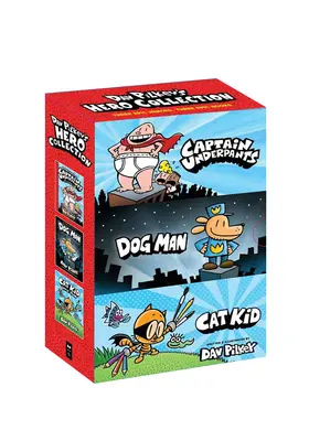 Dav Pilkey's Hero Collection (Kapitan Majtek #1, Psi Człowiek #1, Cat Kid Comic Club #1) - Dav Pilkey's Hero Collection (Captain Underpants #1, Dog Man #1, Cat Kid Comic Club #1)