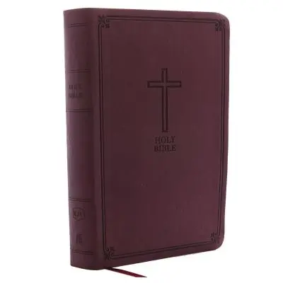 KJV, Biblia źródłowa, druk olbrzymi w rozmiarze osobistym, imitacja skóry, bordowy, z indeksem, wydanie z czerwonymi literami - KJV, Reference Bible, Personal Size Giant Print, Imitation Leather, Burgundy, Indexed, Red Letter Edition