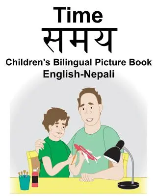 Dwujęzyczny słownik obrazkowy dla dzieci angielsko-nepalski Time - English-Nepali Time Children's Bilingual Picture Book