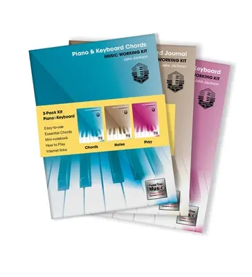 3-książkowy zestaw do nauki gry na fortepianie i keyboardzie - 3-Book Music Working Kit for Piano & Keyboard