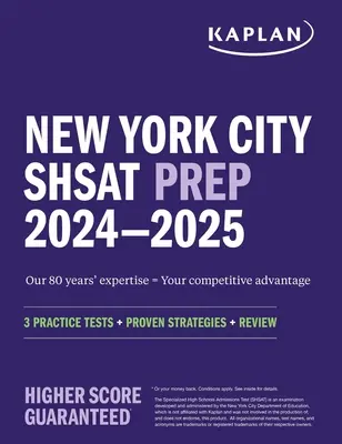 New York City Shsat Prep 2024-2025: 3 testy praktyczne + sprawdzone strategie + przegląd - New York City Shsat Prep 2024-2025: 3 Practice Tests + Proven Strategies + Review