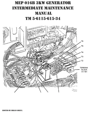 Instrukcja konserwacji pośredniej generatora MEP 016B 3KW TM 5-6115-615-34 - MEP 016B 3KW Generator Intermediate Maintenance Manual TM 5-6115-615-34