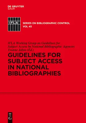 Wytyczne dotyczące dostępu przedmiotowego w bibliografiach narodowych - Guidelines for Subject Access in National Bibliographies