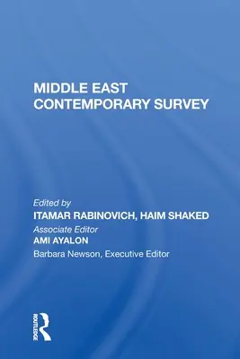 Middle East Contemporary Survey, tom XI, 1987 r. - Middle East Contemporary Survey, Volume XI, 1987
