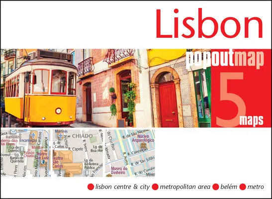 Mapa wyskakująca Lizbony - Lisbon Popout Map