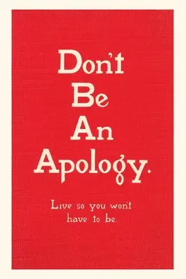 Vintage Journal Nie przepraszaj - Vintage Journal Don't Be an Apology