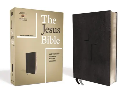 Biblia Jezusa, wydanie ESV, skórzana miękka, czarna - The Jesus Bible, ESV Edition, Leathersoft, Black