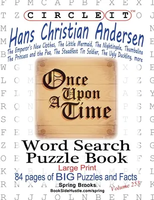 Krąg, Hans Christian Andersen, wyszukiwanie słów, książka z puzzlami - Circle It, Hans Christian Andersen, Word Search, Puzzle Book