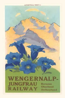 Vintage Journal Jungfrau, Alpy Szwajcarskie - Vintage Journal Jungfrau, Swiss Alps