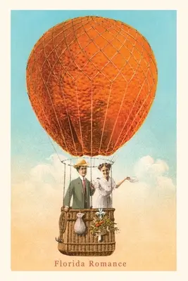 Vintage Journal Florida Romance, para w pomarańczowym balonie - Vintage Journal Florida Romance, Couple in Orange Balloon