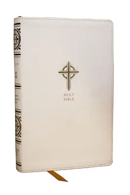 Biblia Katolicka NRSV Sakramenty Wtajemniczenia, biała skórzana miękka, wygodny druk - Nrsvce Sacraments of Initiation Catholic Bible, White Leathersoft, Comfort Print