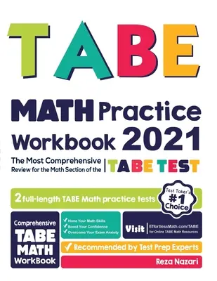 Zeszyt ćwiczeń z matematyki TABE: Najbardziej kompleksowy przegląd sekcji matematycznej testu TABE - TABE Math Practice Workbook: The Most Comprehensive Review for the Math Section of the TABE Test