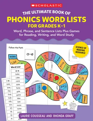 The Ultimate Book of Phonics Word Lists: Klasy K-1: Gry i listy słów do czytania, pisania i nauki słów - The Ultimate Book of Phonics Word Lists: Grades K-1: Games & Word Lists for Reading, Writing, and Word Study