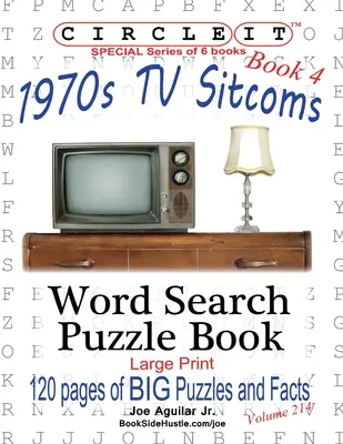 Krąg, Fakty o serialach z lat 70-tych, Księga 4, Wyszukiwanie słów, Puzzle Book - Circle It, 1970s Sitcoms Facts, Book 4, Word Search, Puzzle Book