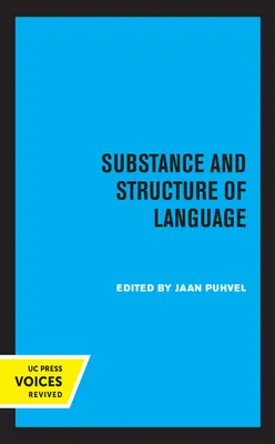 Substancja i struktura języka - Substance and Structure of Language