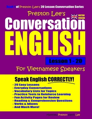 Angielski dla początkujących z podręcznikiem Lekcje 1-20 dla osób mówiących po wietnamsku (wersja brytyjska) - Preston Lee's Conversation English For Vietnamese Speakers Lesson 1 - 20 (British Version)