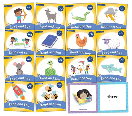 Jolly Phonics Read and See, Pack 2: In Print Letters (American English Edition)