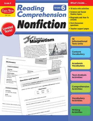 Czytanie ze zrozumieniem: Literatura faktu, klasa 6, materiały dla nauczycieli - Reading Comprehension: Nonfiction, Grade 6 Teacher Resource