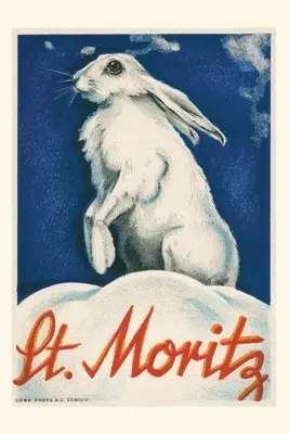 Vintage Journal Królik na śniegu, St. Moritz - Vintage Journal Rabbit in Snow, St. Moritz