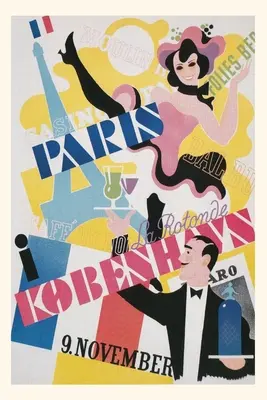 Plakat Vintage Journal dla Paris Follies w Kopenhadze - Vintage Journal Poster for Paris Follies in Copenhagen