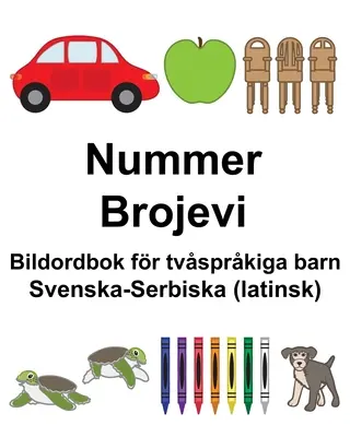 Szwedzko-serbski (łac.) Number/Brojevi Dwujęzyczna książka obrazkowa dla dzieci - Svenska-Serbiska (latinsk) Nummer/Brojevi Bildordbok fr tvsprkiga barn