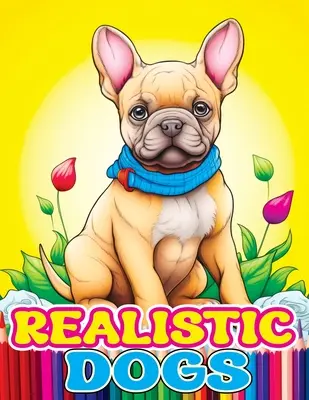 Realistyczne psy: kolorowanka z uroczymi i uroczymi rasami zwierząt Chihuahua, buldog francuski, jamnik dla odprężenia i relaksu - Realistic Dogs: Coloring Book with Adorable and Lovable Breeds of Animals Chihuahua, French Bulldog, Dachshund for Stress Relief & Rel