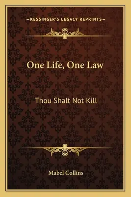 Jedno życie, jedno prawo: Nie zabijaj - One Life, One Law: Thou Shalt Not Kill