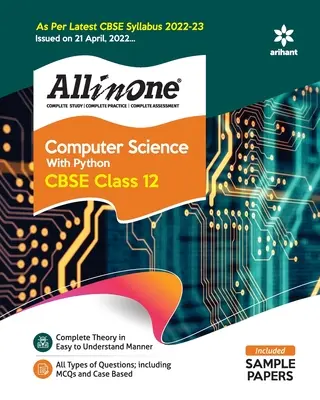 CBSE All In One Computer Science with Python Class 12 2022-23 Edition (zgodnie z najnowszym sylabusem CBSE wydanym 21 kwietnia 2022 r.) - CBSE All In One Computer Science with Python Class 12 2022-23 Edition (As per latest CBSE Syllabus issued on 21 April 2022)