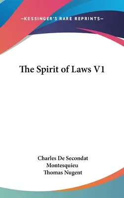 Duch praw V1 - The Spirit of Laws V1