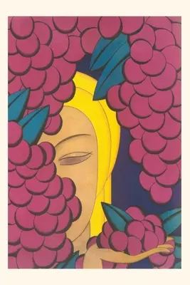 Vintage Journal Kobieta z winogronami - Vintage Journal Woman with Grapes