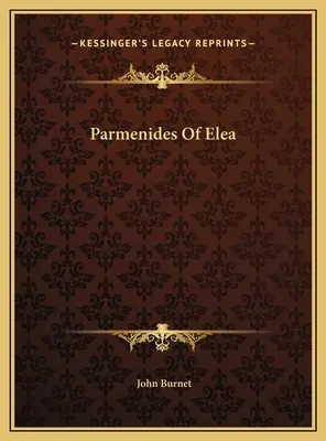 Parmenides z Elei - Parmenides Of Elea