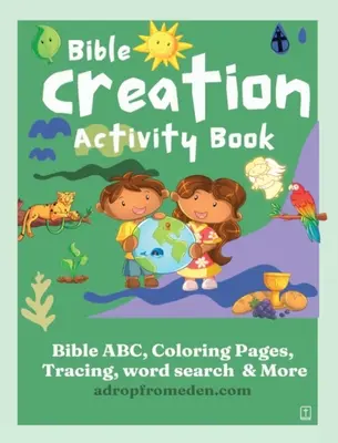 Zeszyt ćwiczeń biblijnych: Biblijne ABC, cyfry, kolorowanki, rysowanie po śladzie, pisanie, wyszukiwanie słów i wiele więcej - Bible Creation Activity Book: Bible ABC, Numbers, Coloring Pages, Tracing, Writing, Word Search and More