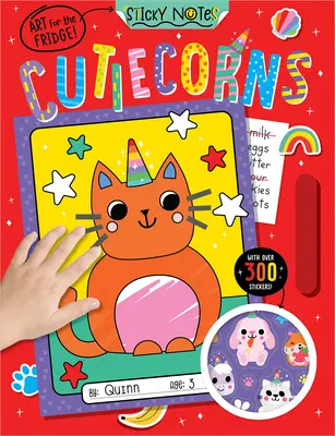 Karteczki samoprzylepne Kolorowanka Cutiecorns - Sticky Notes Cutiecorns Coloring Book