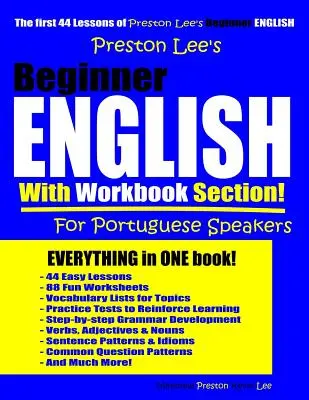 Angielski dla początkujących z zeszytem ćwiczeń dla osób mówiących po portugalsku - Preston Lee's Beginner English With Workbook Section For Portuguese Speakers