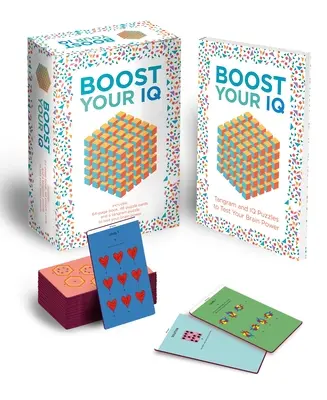 Boost Your IQ: Zawiera 64-stronicową książkę z łamigłówkami, 48 kart i wyciskaną układankę Tangram, aby sprawdzić swoją moc mózgu [z kartami logicznymi i układanką Tangram]. - Boost Your IQ: Includes 64-Page Puzzle Book, 48 Cards and a Press-Out Tangram Puzzle to Test Your Brain Power [With Puzzle Cards and Tangram Puzzle]