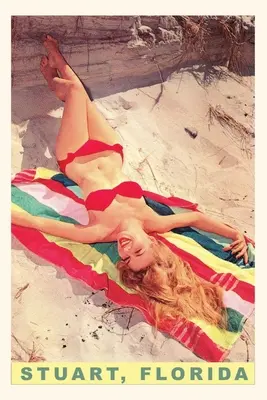 Vintage Journal Uśmiechnięta kąpiąca się piękność, Stuart, Floryda - Vintage Journal Smiling Bathing Beauty, Stuart, Florida