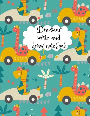 Zeszyt do pisania i rysowania z dinozaurami - Dinosaur write and draw notebook