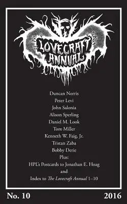 Lovecraft Annual nr 10 (2016) - Lovecraft Annual No. 10 (2016)