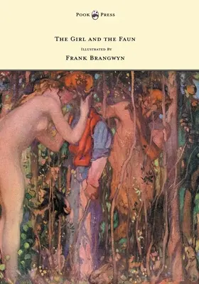Dziewczynka i faun - ilustracja autorstwa Franka Brangwyna - The Girl and the Faun - Illustrated by Frank Brangwyn