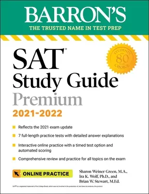 SAT Study Guide Premium, 2023: 8 testów praktycznych + kompleksowy przegląd + ćwiczenia online - SAT Study Guide Premium, 2023: 8 Practice Tests + Comprehensive Review + Online Practice